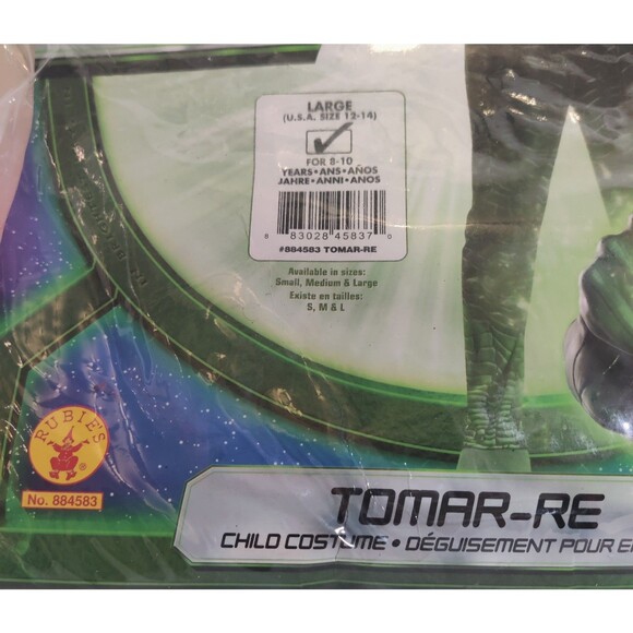 Kids Costume Green Lantern Tomar-Kids Large Size 12-14 Full Costume NEW - Picture 4 of 8